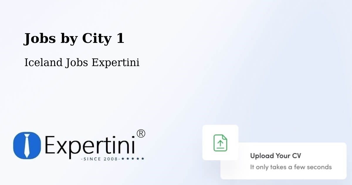 City Jobs in Iceland - Expertini