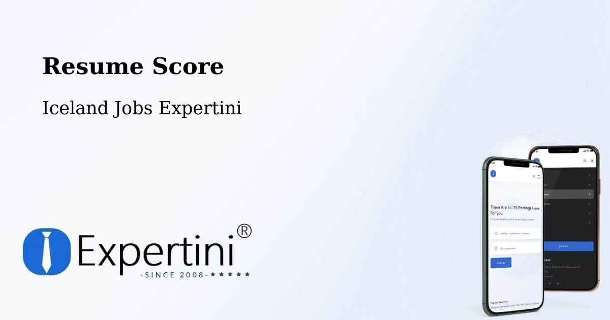 Resume Score & Job Description Match Tool – Iceland - Iceland Jobs Expertini